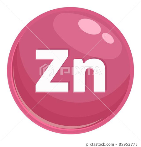 Zn capsule icon cartoon vector. Mineral food Zn capsule icon cartoon vector. Mineral food 85952773