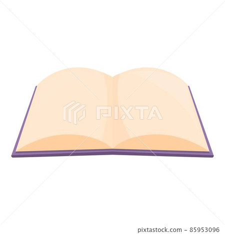 Open book icon cartoon vector. Page diary 85953096