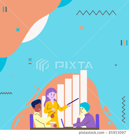 Lady Drawing Explaining To Her Teammate Process Steps. Woman Showing Her Colleague How To Progress Points. Companion Having Analyzing Conversation About Project. 85953097