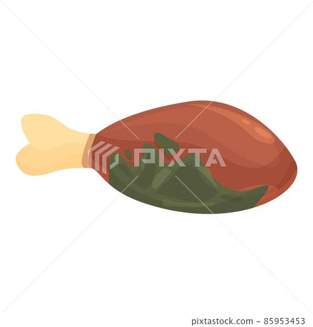 Contaminated meat icon cartoon vector. Bacteria food Contaminated meat icon cartoon vector. Bacteria food 85953453