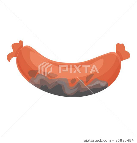 Contaminated sausage icon cartoon vector. Food bacteria Contaminated sausage icon cartoon vector. Food bacteria 85953494