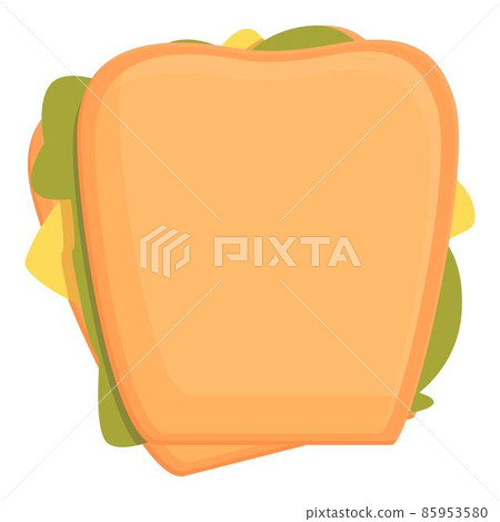 Sandwich icon cartoon vector. Cheese burger Sandwich icon cartoon vector. Cheese burger 85953580
