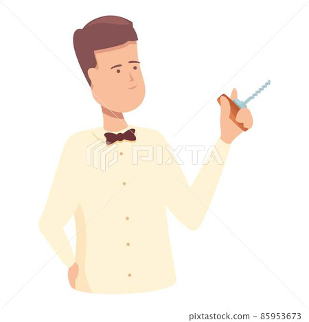 Restaurant sommelier icon cartoon vector. Wine alcohol 85953673