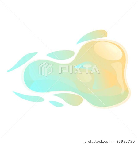 Gun flash light icon cartoon vector. Shot effect 85953759