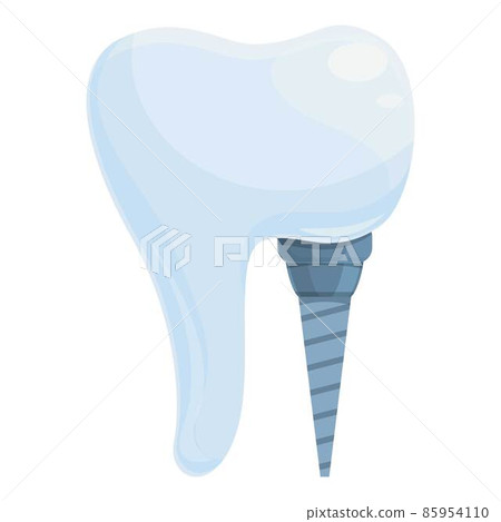 Dental bone icon cartoon vector. Oral tooth 85954110