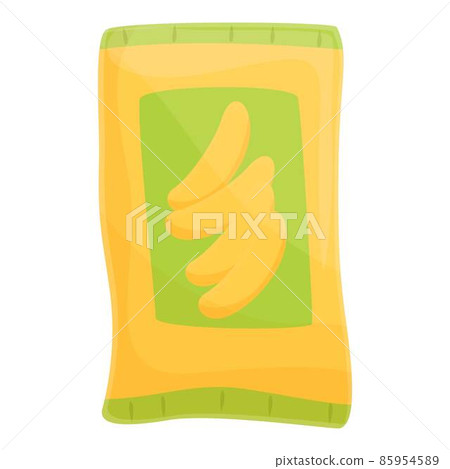Dried bananas icon cartoon vector. Dry fruit 85954589