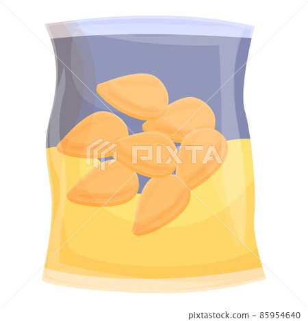 Seed bag icon cartoon vector. Kids food - Stock Illustration [85954640 ...