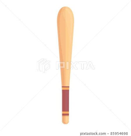 Baseball bat icon cartoon vector. Ball club 85954698
