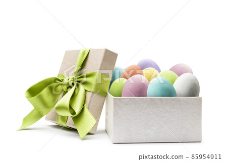 Colorful easter eggs 85954911