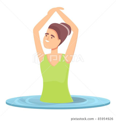 Swim games icon cartoon vector. Sport swimming 85954926