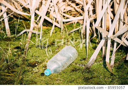 Old Plastic Bottle Floats In Water Of Swamp Or Bog. Used Empty Bottle Left In Water. Eco Concept Garbage Disaster From Ecological Pollution Of Environment. Waste Pollution Problem. Old Plastic Bottle Old Plastic Bottle Floats In Water Of Swamp Or Bog. Used Empty Bottle Left In Water. Eco Concept Garbage Disaster From Ecological Pollution Of Environment. Waste Pollution Problem. Old Plastic Bottle 85955057