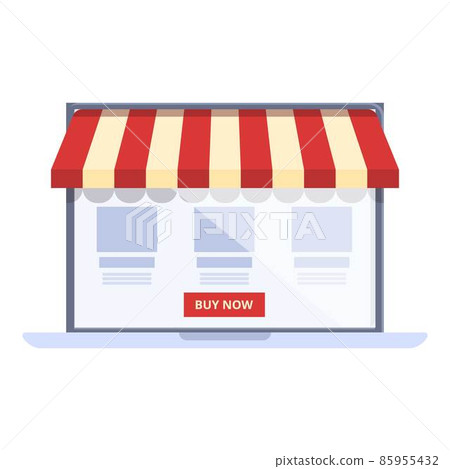 Buy in online shop icon cartoon vector. Store sale Buy in online shop icon cartoon vector. Store sale 85955432