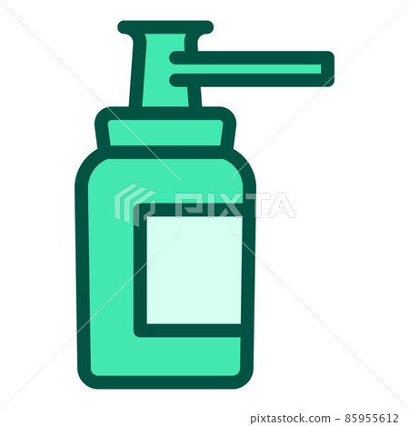 Soap dispenser icon outline vector. Medicine tablet 85955612