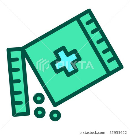 Antibiotic medicine icon outline vector. Pharma tablet Antibiotic medicine icon outline vector. Pharma tablet 85955622