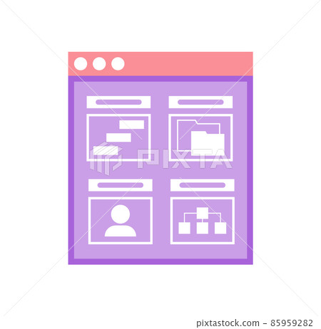 Window with Analysis of Business Project, Data 85959282