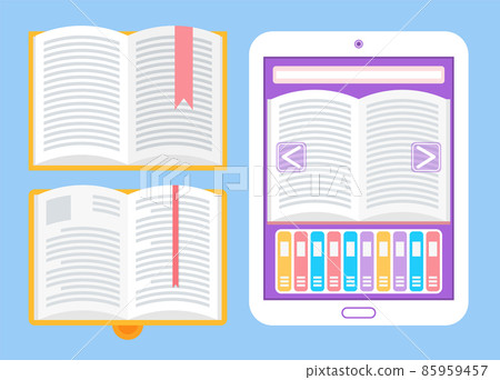 Electronic Book and Printed Publication on Paper Electronic Book and Printed Publication on Paper 85959457