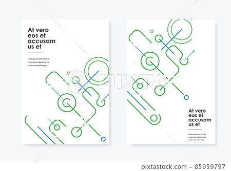 Digital geometric data network elements. Vector abstract background 85959797