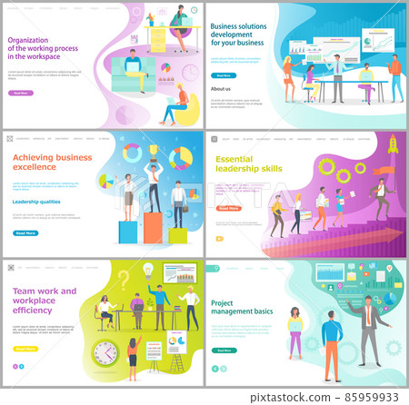 Organization of Working Process Website Page Set Organization of Working Process Website Page Set 85959933