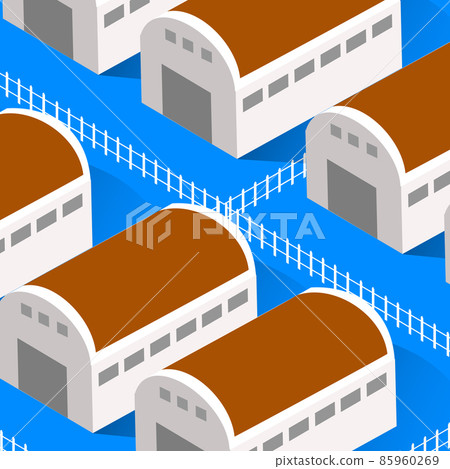 Warehouse factory industrial city illustration background Warehouse factory industrial city illustration background 85960269