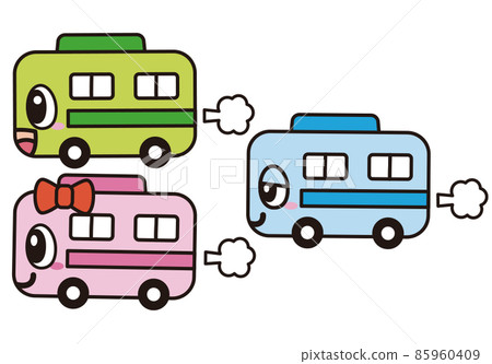 可愛的巴士孩子圖 可愛的巴士孩子圖 85960409