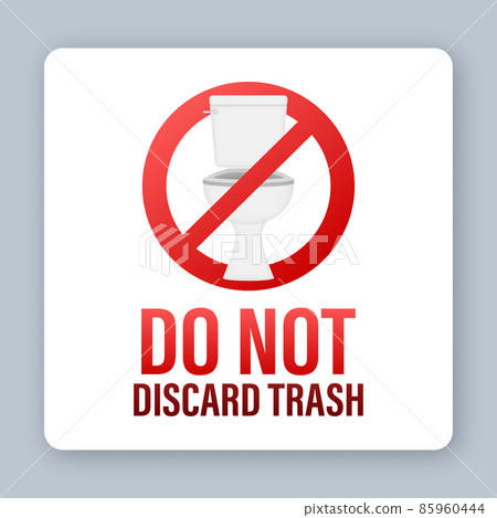 Do not discard trash on dust background. Icon for paper design. Do not discard trash on dust background. Icon for paper design. 85960444