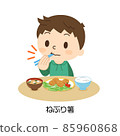 Meal etiquette Bad eating method Neburi chopsticks 85960868