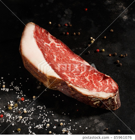 Raw steak of marbled beef Black Angus. 85961076