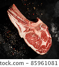 Raw steak of marbled beef Black Angus. 85961081