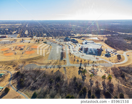 Aerial view of the Edmond Public Schools near Mitch Park Aerial view of the Edmond Public Schools near Mitch Park 85961538