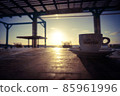 caffee with sunset 85961996