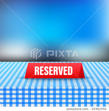 Reserved, great design for any purposes. Vector flat illustration. Sale vector illustration. Reserved, great design for any purposes. Vector flat illustration. Sale vector illustration. 85962956