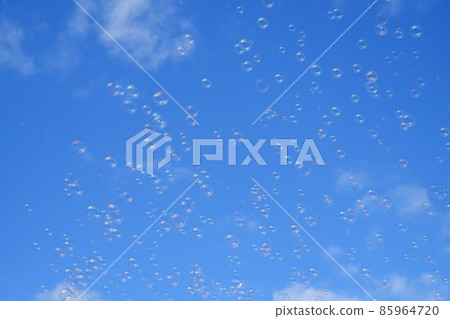 Soap bubbles flew 85964720
