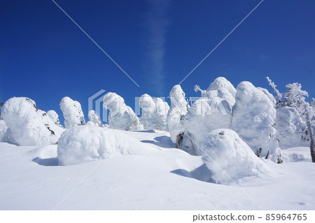 Rime on Mt. Nishi-Azuma in the clear east-northwest 85964765