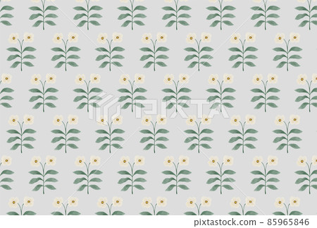 Watercolor white floral gray background wallpaper Watercolor white floral gray background wallpaper 85965846