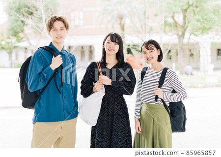 College student group campus 85965857