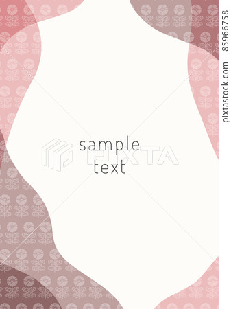 Scandinavian style plant pattern frame / background material Scandinavian style plant pattern frame / background material 85966758