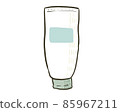 Cleansing cream hand drawn illustration 85967211