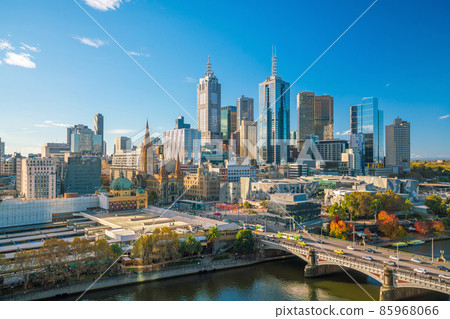 Melbourne city skyline in Australia Melbourne city skyline in Australia 85968066