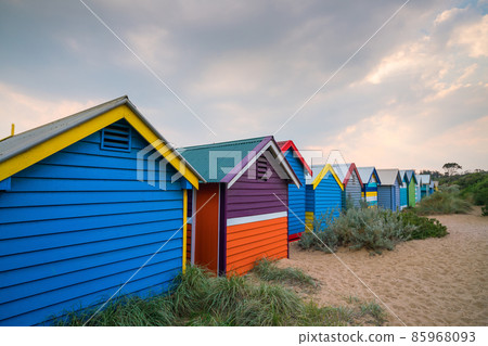 Colorful Beach House at Brighton Beach, Melbourne 85968093