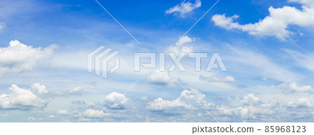 Panorama fluffy clouds in blue sky Panorama fluffy clouds in blue sky 85968123