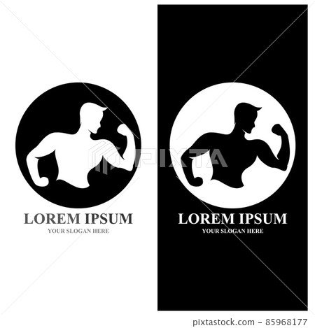 Gym Badge  Fitness Logo Design Vector object and Icons for Sport 85968177