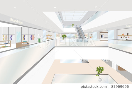 有柱廊的購物中心 85969696