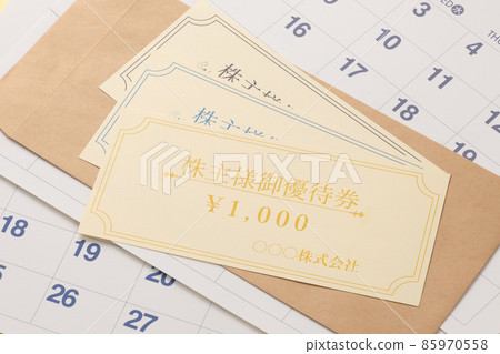 股東利益票圖片照片 85970558