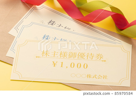 股東利益票圖片照片 85970584