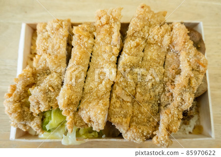 fried pork chop lunch box fried pork chop lunch box 85970622