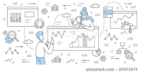 Data analysis concept, business analysts research Data analysis concept, business analysts research 85971674