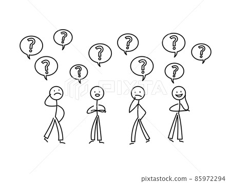 Simple stickman illustrations Meetings and opinions Simple stickman illustrations Meetings and opinions 85972294