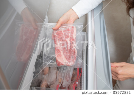 Beef stored frozen 85972881