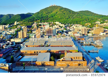 Kanamori Red Brick Warehouse and Hakodateyama 85972974
