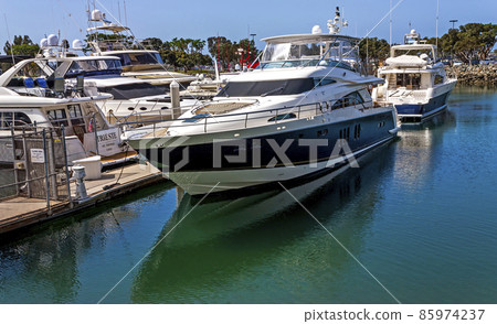 Yachts in the harbor. Yachts in the harbor. 85974237